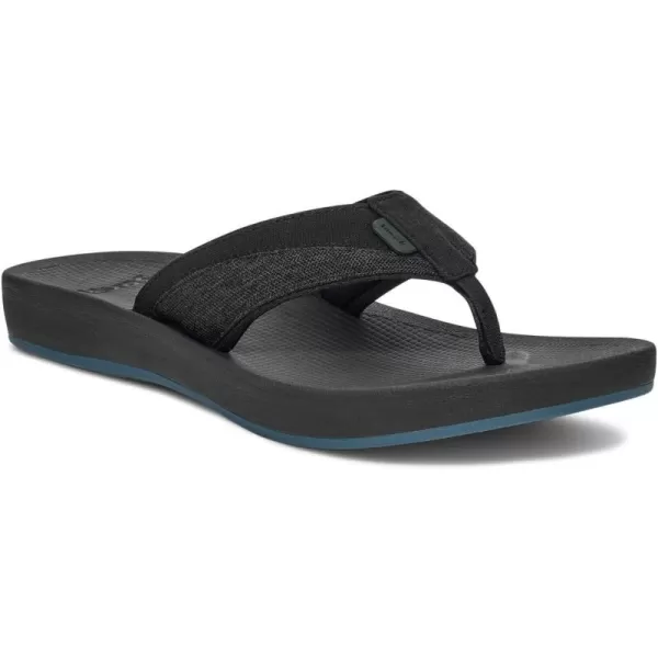 Sanuk Mens Cosmic Seas Mesh FlipFlopShadow