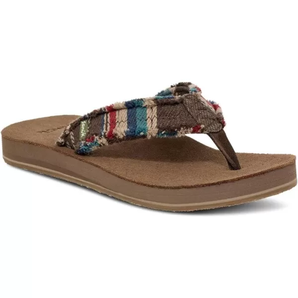 Sanuk Mens Fraid Not Blanket FlipFlopForest Multi