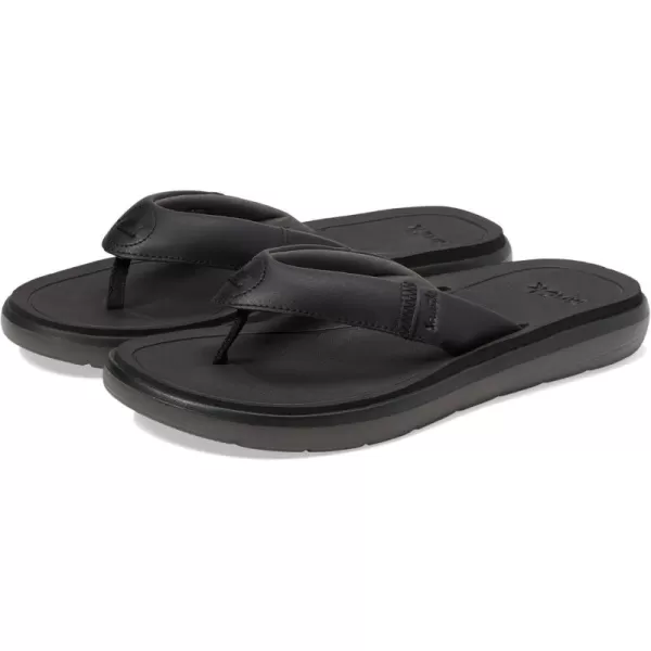 Sanuk Mens Rippah Sl FlipFlopBlack