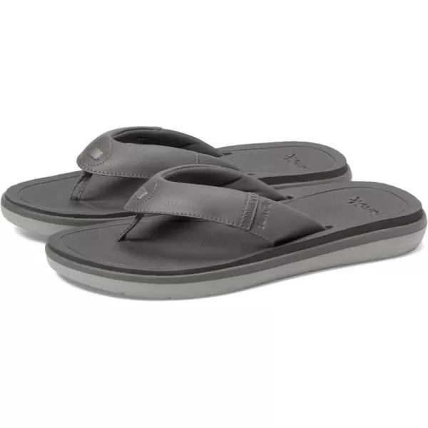 Sanuk Mens Rippah Sl FlipFlopCharcoal