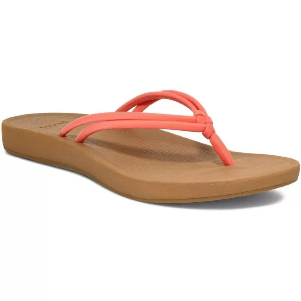 Sanuk Womens Cosmic Sands FlipFlopFusion Coral