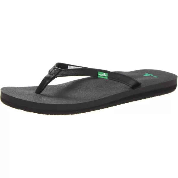 Sanuk Womens Yoga Joy Sparkle FlipFlopBlack