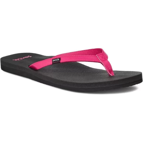 Sanuk Womens Yoga Joy Sparkle FlipFlopHot Pink