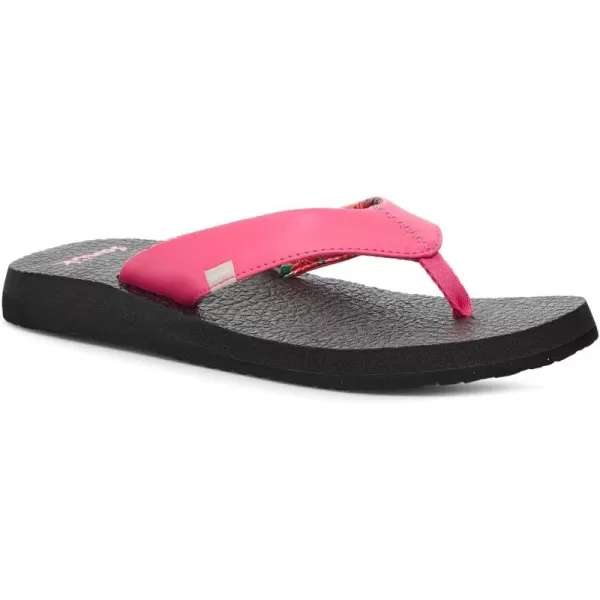 Sanuk Womens Yoga Mat Vintage Floral FlipFlopHot Pink