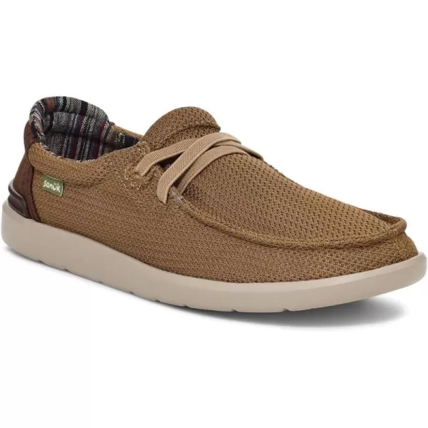 Sanuk mens Shaka Lite 2 Knit LoaferKhaki