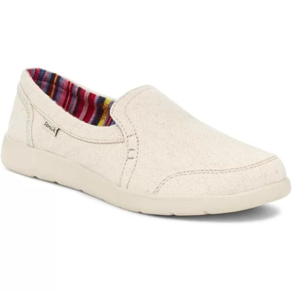 Sanuk womens Sidewalk Surfer Lite 2 Sl Loafer FlatOatmilk
