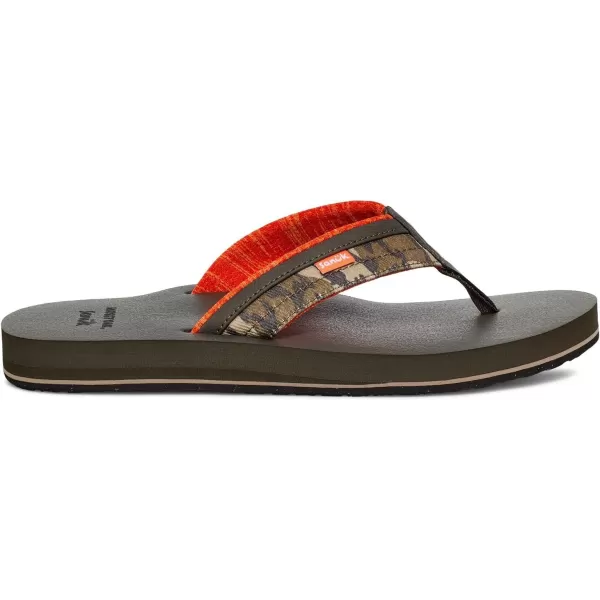 Sanuk Mens Ziggy X Mo FlipFlopOriginal Bottomland