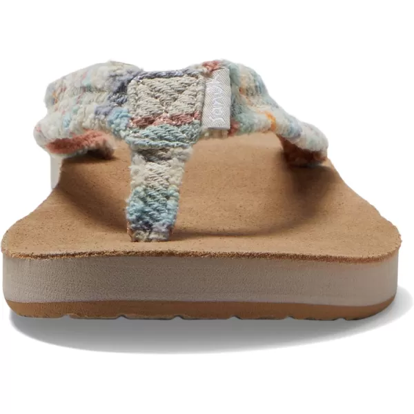 Sanuk Womens Fraidy Cat St FlipFlopSand Multi