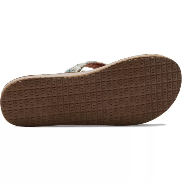 Sanuk Womens Fraidy Cat St FlipFlopSand Multi