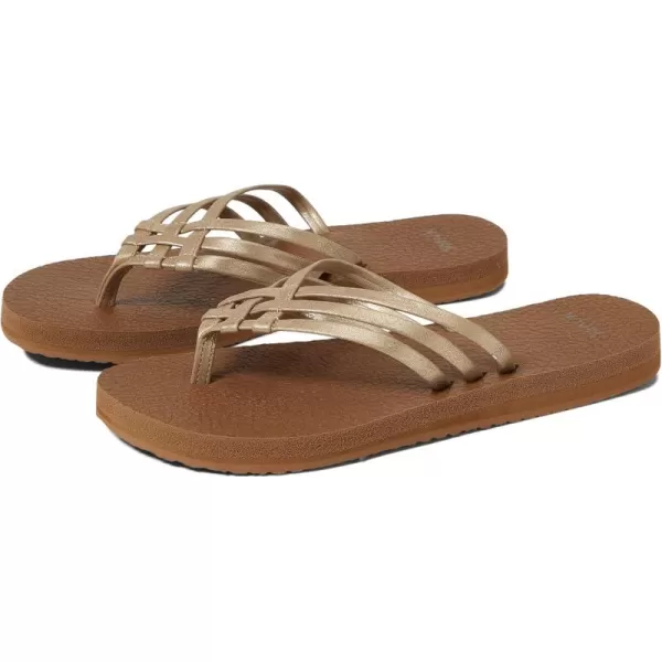 Sanuk Yoga Sandy MetallicChampagne