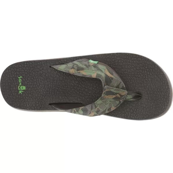 Sanuk Mens Beer Cozy 2 FlipFlopOliveCamo