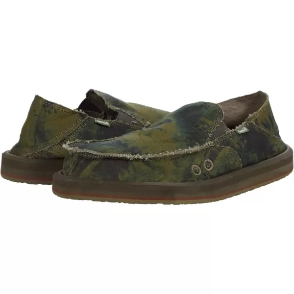 Sanuk Vagabond Sidewalk Surfer ST HempGreenNavy Tiedye