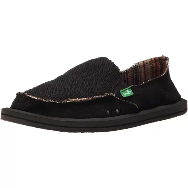 Sanuk Womens Donna HempBlackBlack