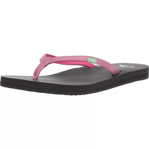 Sanuk Womens Yoga Joy Sparkle FlipFlopHeather Rose