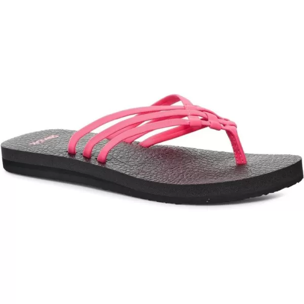 Sanuk Womens Yoga Sandy FlipFlopHot Pink