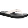 imageSanuk Yoga Mat II  Flip Flops for Women  Yoga Sandals For Women  Memory Foam FootbedWhiteBlack