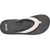 imageSanuk Yoga Mat II  Flip Flops for Women  Yoga Sandals For Women  Memory Foam FootbedWhiteBlack
