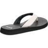 imageSanuk Yoga Mat II  Flip Flops for Women  Yoga Sandals For Women  Memory Foam FootbedWhiteBlack