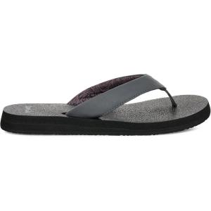 imageSanuk Yoga Mat II  Flip Flops for Women  Yoga Sandals For Women  Memory Foam FootbedCharcoal