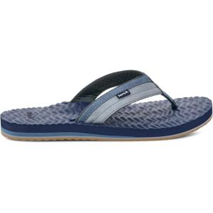 imageSanuk Mens Ziggy Plush  Flip Flops for Men  Mens Sandals  Beach Sandals  Water Friendly ampamp Lightweight  Comfort FootbedBlue