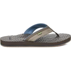 imageSanuk Mens Ziggy Plush  Flip Flops for Men  Mens Sandals  Beach Sandals  Water Friendly ampamp Lightweight  Comfort FootbedTaupe