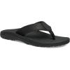 imageSanuk On the Rocks Mens Beach Sandals  Flip Flops for Men  Quick Dry FlipFlop Slides  Supportive ampamp Lightweight  Arch Support FootbedBlack