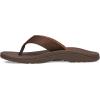 imageSanuk On the Rocks Mens Beach Sandals  Flip Flops for Men  Quick Dry FlipFlop Slides  Supportive ampamp Lightweight  Arch Support FootbedChocolate