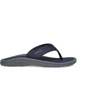imageSanuk On the Rocks Mens Beach Sandals  Flip Flops for Men  Quick Dry FlipFlop Slides  Supportive ampamp Lightweight  Arch Support FootbedNavy