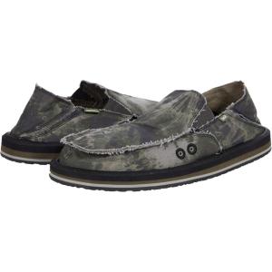 imageSanuk Mens Donny Hemp Loafers  Mens Shoes  Slip On Shoes for Men  Mens Slipon Loafers  Memory Foam FootbedBlackGrey Tie Dye