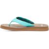 imageSanuk Yoga Mat Vintage Floral  Flip Flops for Women  Yoga Sandals For Women  Womens Beach Sandals  Memory Foam FootbedAqua Splash