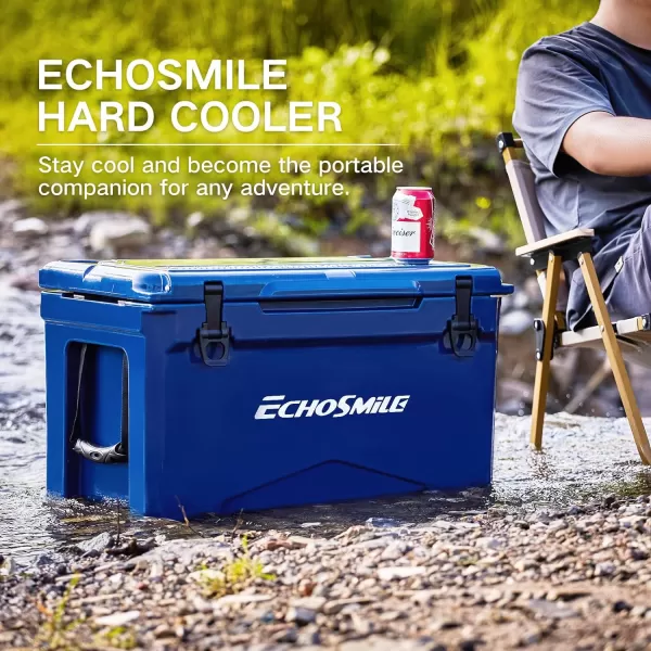 EchoSmile 303540 Quart Rotomolded Cooler 5 Days Protale Ice Cooler Ice Chest Suit for BBQ Camping Pincnic and Other Outdoor ActivitiesDark Blue
