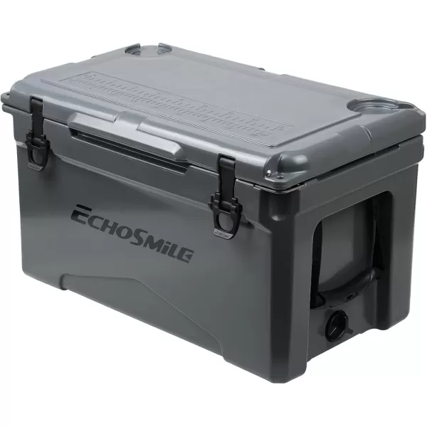 EchoSmile 303540 Quart Rotomolded Cooler 5 Days Protale Ice Cooler Ice Chest Suit for BBQ Camping Pincnic and Other Outdoor ActivitiesGrey