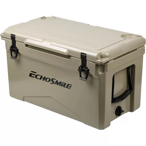 EchoSmile 303540 Quart Rotomolded Cooler 5 Days Protale Ice Cooler Ice Chest Suit for BBQ Camping Pincnic and Other Outdoor ActivitiesKhaki