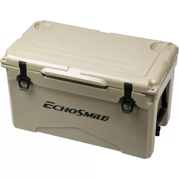 EchoSmile 303540 Quart Rotomolded Cooler 5 Days Protale Ice Cooler Ice Chest Suit for BBQ Camping Pincnic and Other Outdoor ActivitiesKhaki