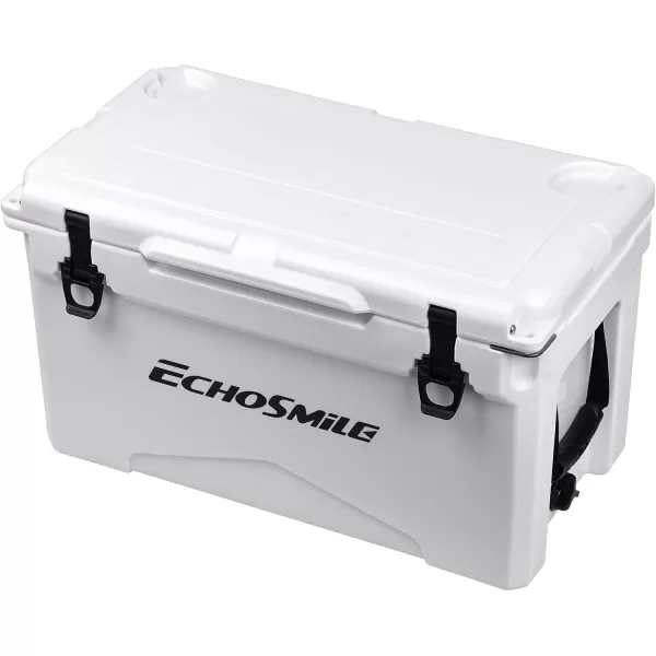 EchoSmile 303540 Quart Rotomolded Cooler 5 Days Protale Ice Cooler Ice Chest Suit for BBQ Camping Pincnic and Other Outdoor ActivitiesWhite