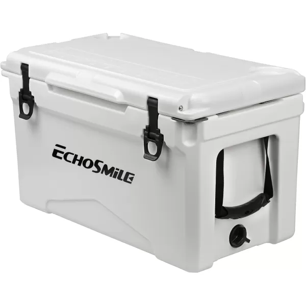 EchoSmile 303540 Quart Rotomolded Cooler 5 Days Protale Ice Cooler Ice Chest Suit for BBQ Camping Pincnic and Other Outdoor ActivitiesWhite