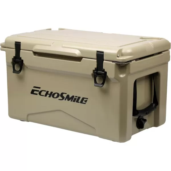 EchoSmile 303540 Quart Rotomolded Cooler 5 Days Protale Ice Cooler Ice Chest Suit for BBQ Camping Pincnic and Other Outdoor ActivitiesKhaki