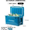 imageEchoSmile 253035406075 Quart Rotomolded Cooler Built to Stand up to The Rigors of The JourneyBlue