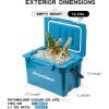 imageEchoSmile 253035406075 Quart Rotomolded Cooler Built to Stand up to The Rigors of The JourneyBlue