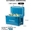 imageEchoSmile 253035406075 Quart Rotomolded Cooler Built to Stand up to The Rigors of The JourneyBlue