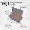 imageEchoSmile 253035406075 Quart Rotomolded Cooler Built to Stand up to The Rigors of The JourneyGray