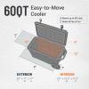 imageEchoSmile 253035406075 Quart Rotomolded Cooler Built to Stand up to The Rigors of The JourneyGray