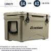 imageEchoSmile 253035406075 Quart Rotomolded Cooler Built to Stand up to The Rigors of The JourneyKhaki