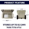 imageEchoSmile 253035406075 Quart Rotomolded Cooler Built to Stand up to The Rigors of The JourneyKhaki