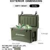 imageEchoSmile 253035406075 Quart Rotomolded Cooler Built to Stand up to The Rigors of The JourneyOlive Green