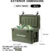 imageEchoSmile 253035406075 Quart Rotomolded Cooler Built to Stand up to The Rigors of The JourneyOlive Green