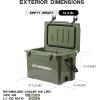 imageEchoSmile 253035406075 Quart Rotomolded Cooler Built to Stand up to The Rigors of The JourneyOlive Green