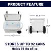 imageEchoSmile 253035406075 Quart Rotomolded Cooler Built to Stand up to The Rigors of The JourneyWhite