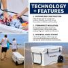 imageEchoSmile 253035406075 Quart Rotomolded Cooler Built to Stand up to The Rigors of The JourneyWhite