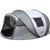 imageEchoSmile Camping Instant Pop Up Tent 246810 Person Water Resistant Dome Easy Setup for Camping Hiking and Outdoor Portable with Carry Bag 3 SeasonWhite  Grey 6 Person